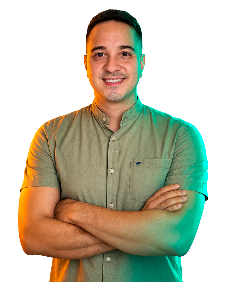 retrato digital con luz neón 2